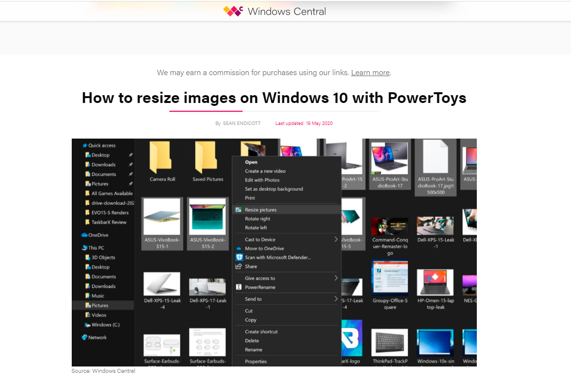  PowerToys Image Resizer compared with dedicated software.