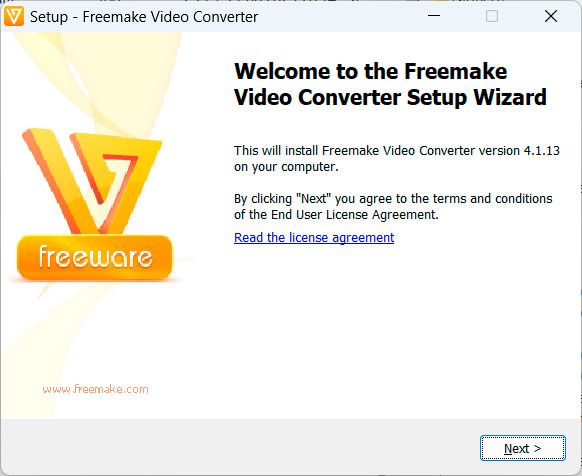 Download and Install Freemake Video Converter..