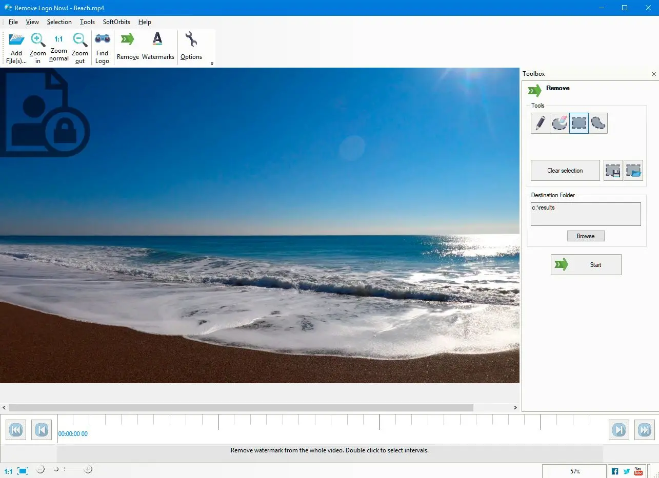 Open software to remove filmora watermark..