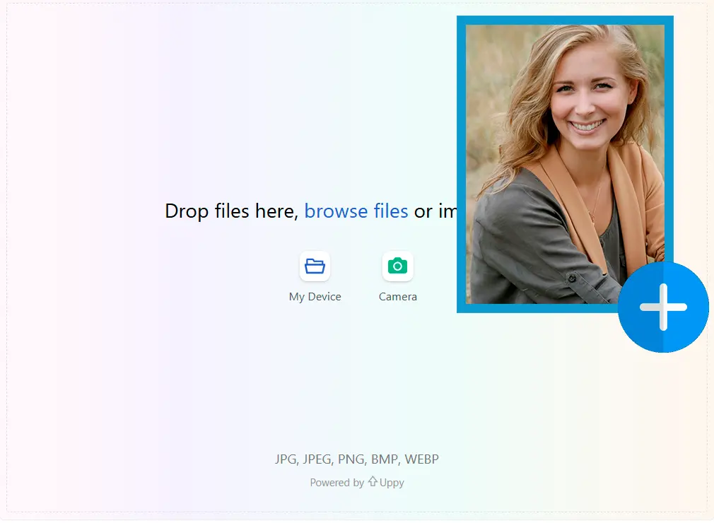 Upload a Portrait.