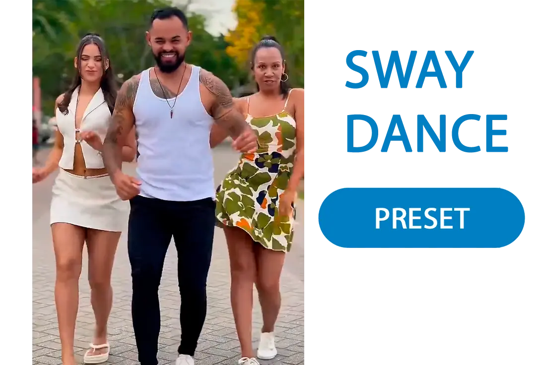 Choose the Sway Dance Effect.