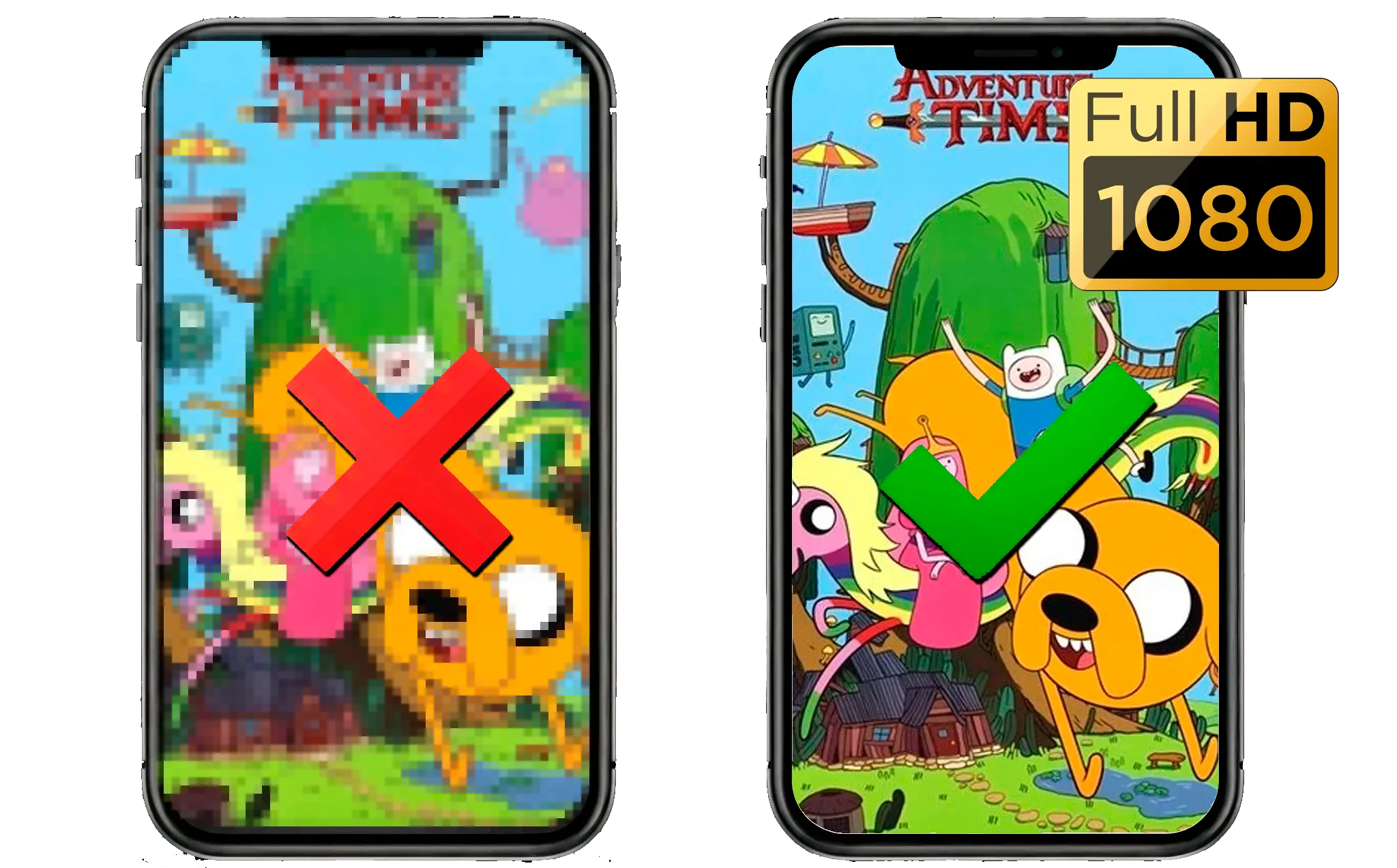 Real Detail, Not Just Bigger Pixels.
