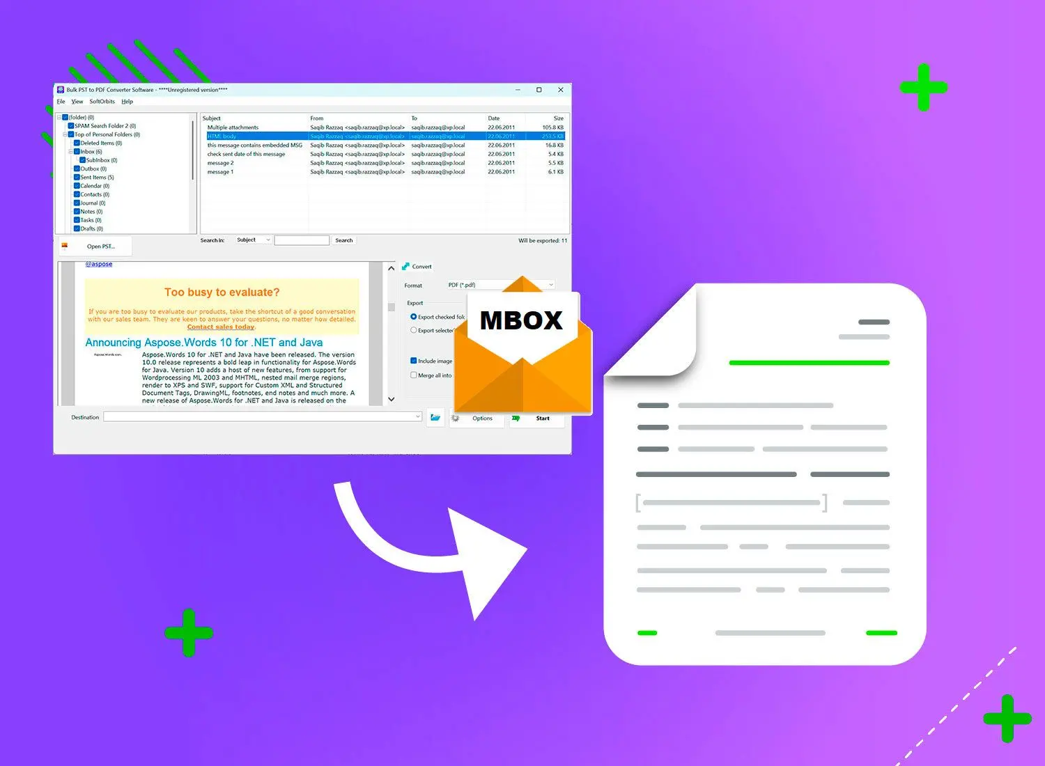 Made for private, offline email archiving.