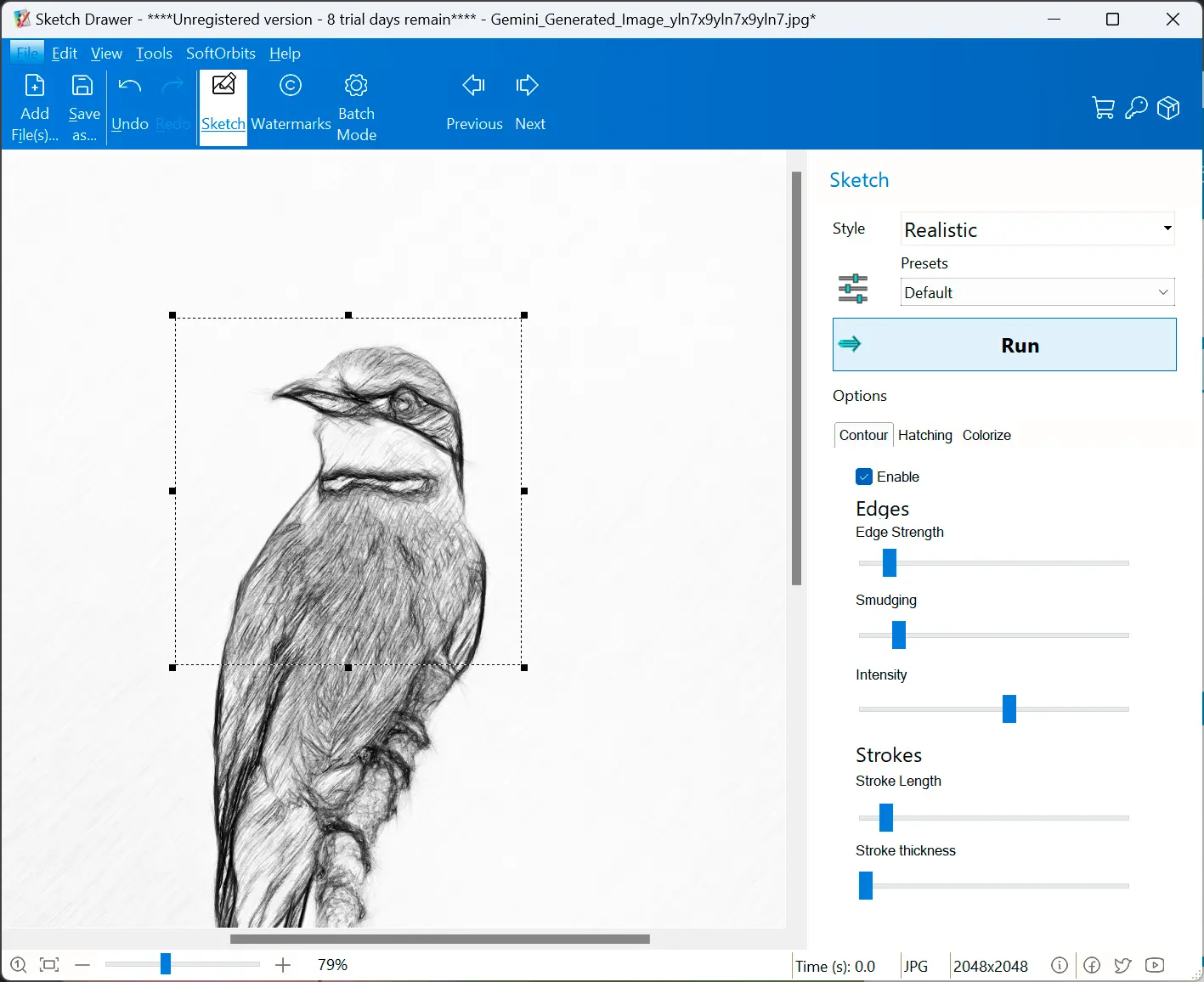 Convert Photo to Sketch.