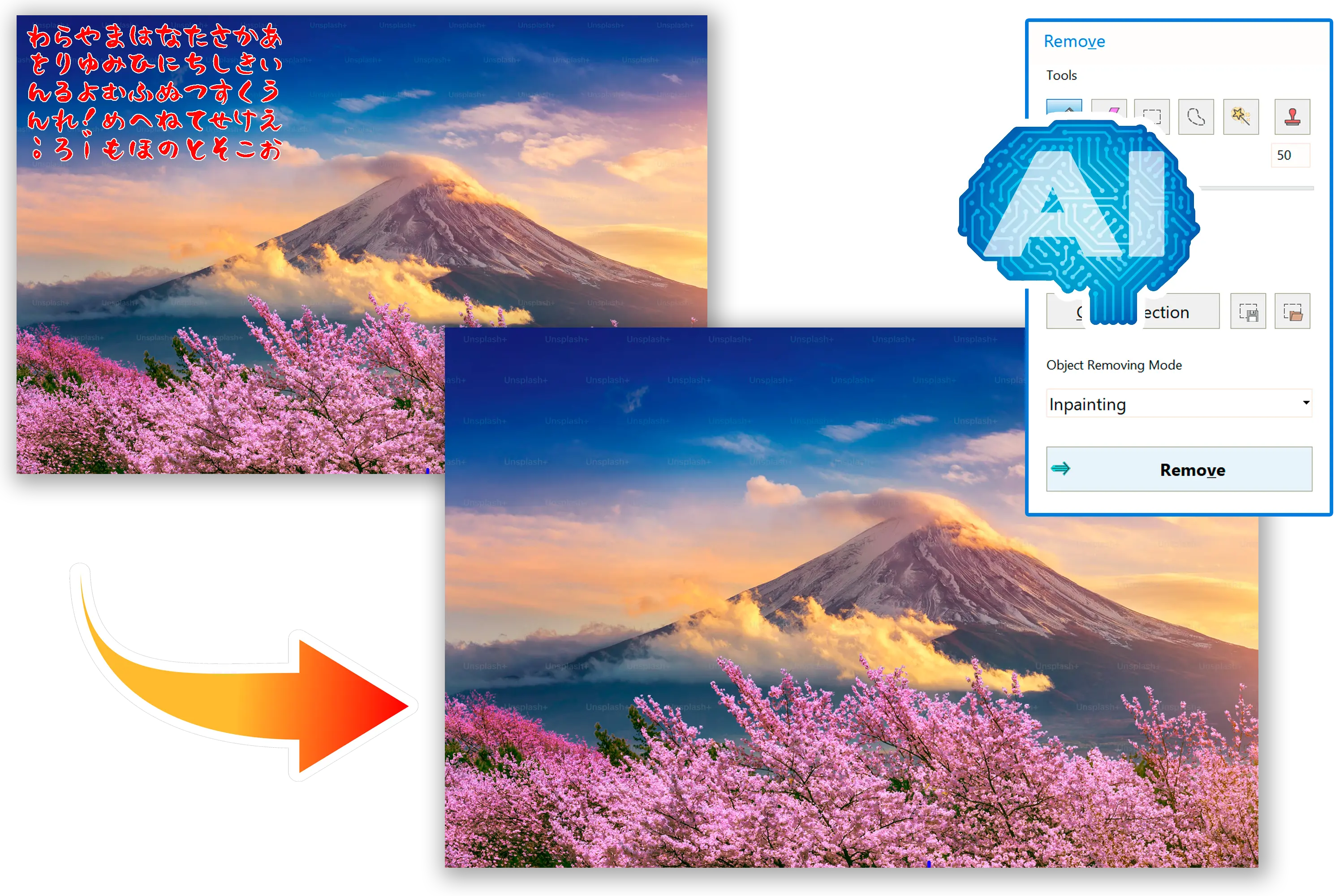 Image Doodle Remover with Precise AI.