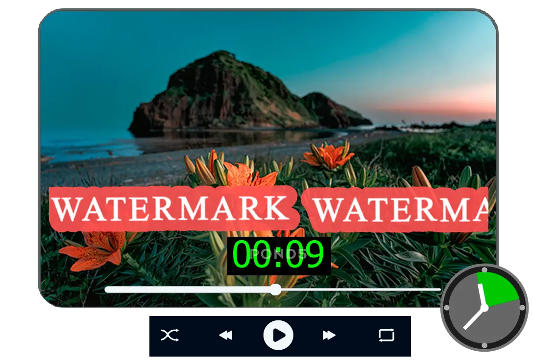For Disappearing Watermarks, Set Time Intervals.