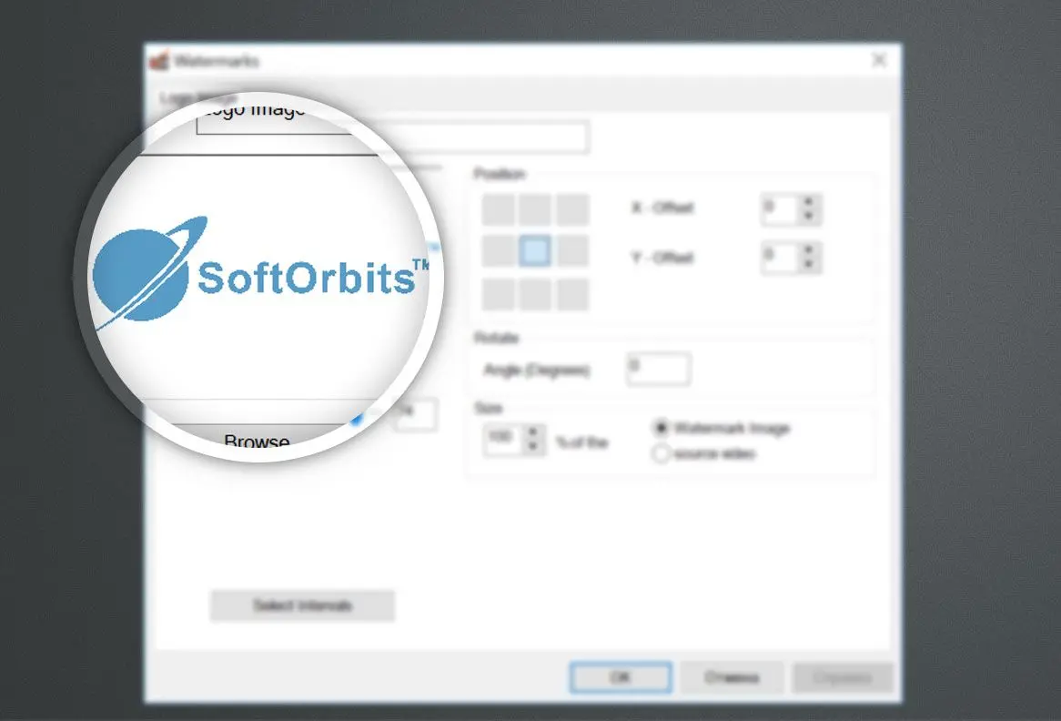 Add logo image watermark on video.